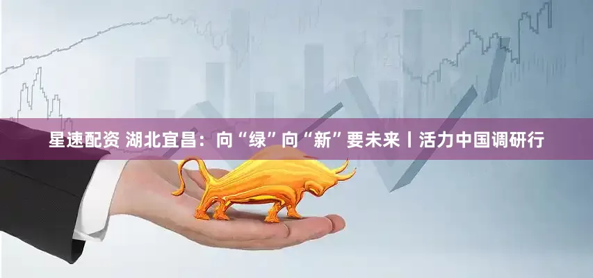 星速配资 湖北宜昌：向“绿”向“新”要未来丨活力中国调研行